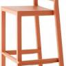 Стул барный пластиковый Emi терракотовый 475х485х1085 мм