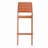 Стул барный пластиковый Emi терракотовый 475х485х1085 мм