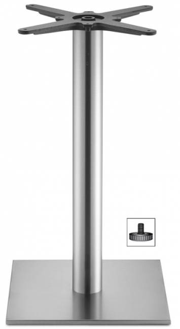 Подстолье металлическое Tiffany сатинированный стальной 400х400х730 мм