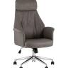 Кресло офисное TopChairs Neoma серый экокожа