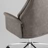 Кресло офисное TopChairs Neoma серый экокожа