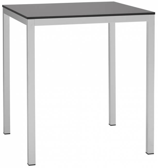 Стол ламинированный обеденный Mirto белый, антрацит 700х700х750 мм