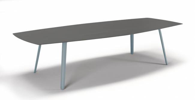 Стол ламинированный Squid голубой, антрацит 2990х1290х730 мм Стол ламинированный Squid голубой, антрацит 2990х1290х730 мм