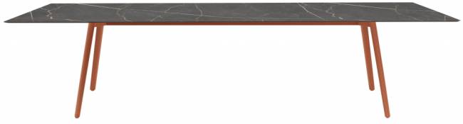 Стол ламинированный Squid терракотовый, черный мрамор Сахара 2990х1200х730 мм