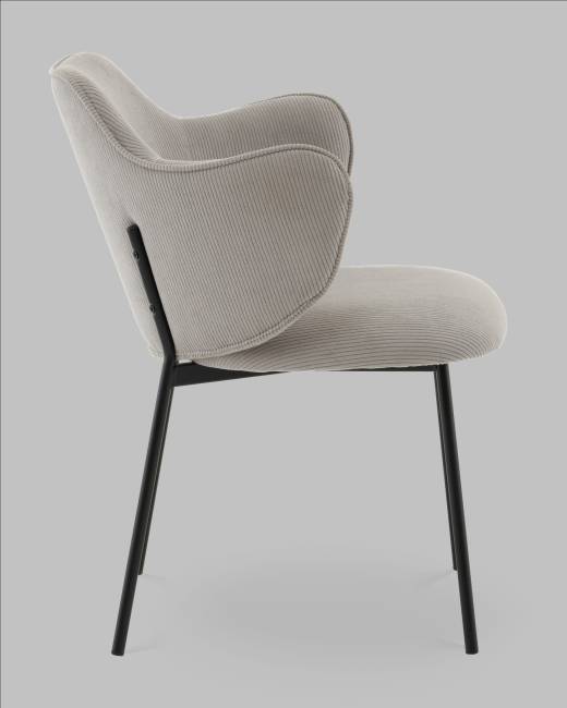 Стул Джиннет NEW велюр светло-серый