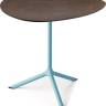 Стол ламинированный обеденный Tripe Maxi голубой, кортен 830х830х740 мм