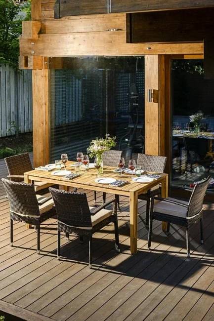 Обеденный комплект AURA, 170 см, на 6 персон, со стульями