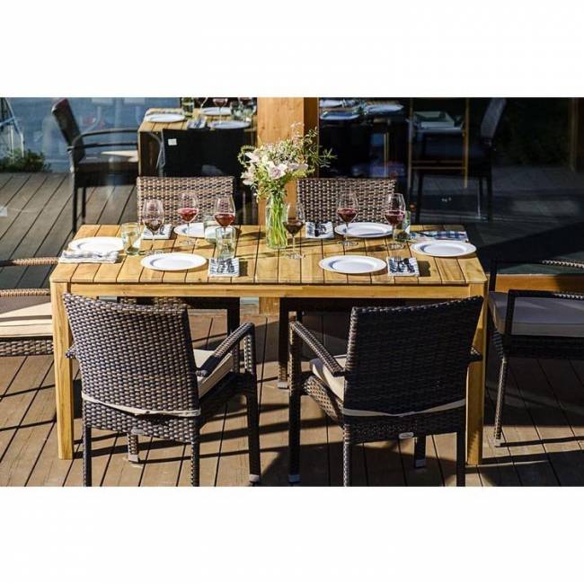 Обеденный комплект AURA, 170 см, на 6 персон, со стульями