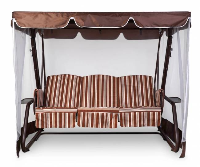 Тент-крыша + москитная сетка 76-е 244х142х170, шоколад Тент-крыша + москитная сетка 76-е 244х142х170, шоколад