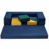 Детский диван-трансформер "Easy Play" тип.2 Разноцветный Велюр