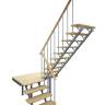 Комбинированная межэтажная лестница ЛЕС-06, Сосна