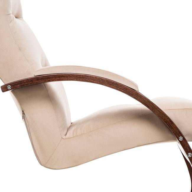 Кресло-качалка Leset Милано Орех текстура V18 бежевый