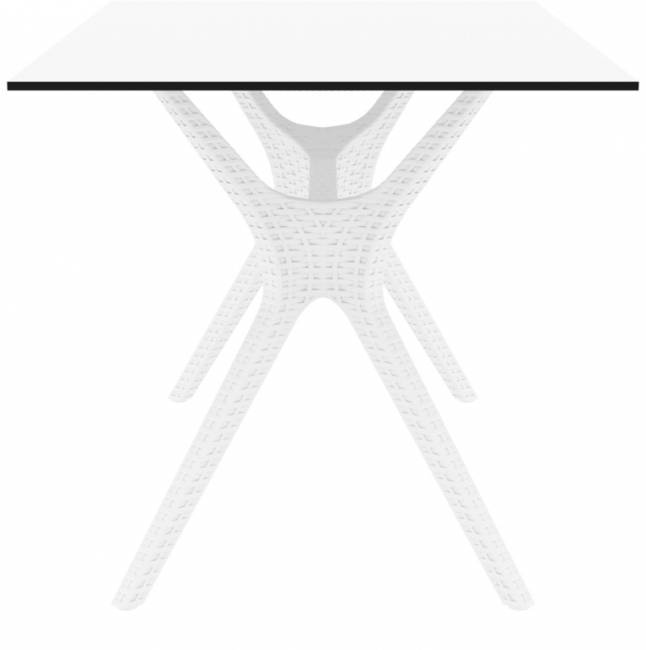 Стол пластиковый Ibiza Table 140 белый 1400х800х740 мм Стол пластиковый Ibiza Table 140 белый 1400х800х740 мм