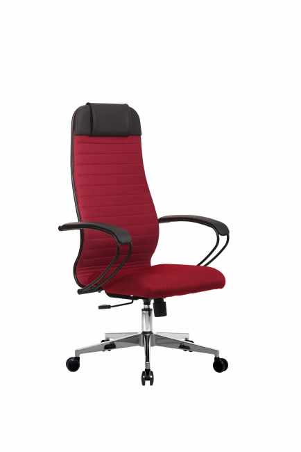 Кресло МЕТТА-21(MPRU)/подл.130/осн.004, красный/красный