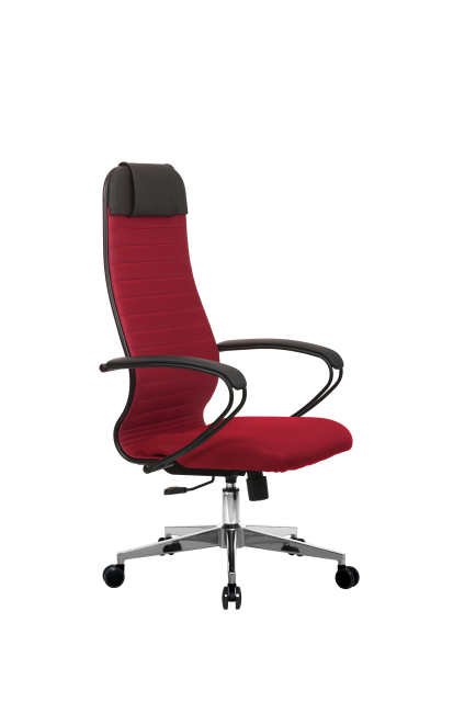 Кресло МЕТТА-21(MPRU)/подл.130/осн.004, красный/красный