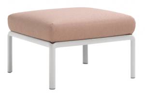 Пуф пластиковый с подушкой Komodo Pouf белый, розовый 700х700х490 мм