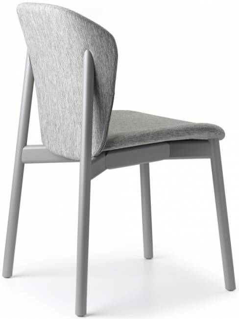 Стул деревянный с обивкой Natural Finn матовый серый бук, светло-серый 490х540х790 мм Стул деревянный с обивкой Natural Finn матовый серый бук, светло-серый 490х540х790 мм