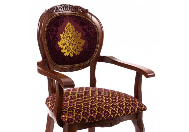 Стул деревянный Adriano 2 вишня с патиной