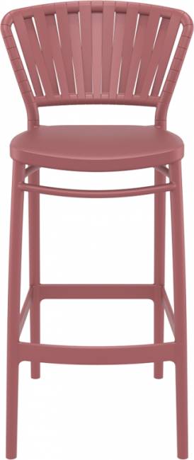 Стул пластиковый барный Portofino марсала 480х520х1060 мм Стул пластиковый барный Portofino марсала 480х520х1060 мм