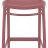 Стул пластиковый барный Portofino марсала 480х520х1060 мм Стул пластиковый барный Portofino марсала 480х520х1060 мм