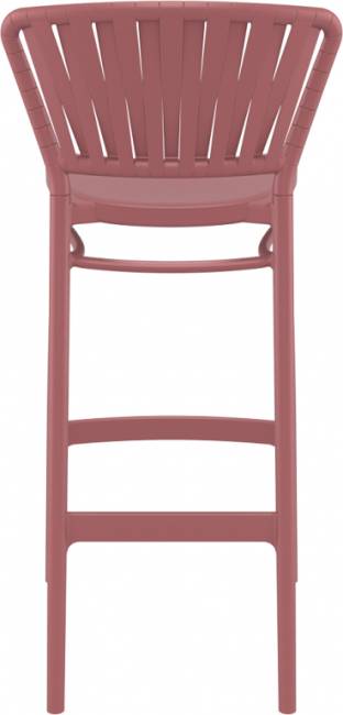 Стул пластиковый барный Portofino марсала 480х520х1060 мм Стул пластиковый барный Portofino марсала 480х520х1060 мм
