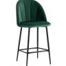 Стул полубарный Логан велюр зелёный