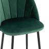Стул полубарный Логан велюр зелёный