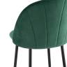Стул полубарный Логан велюр зелёный