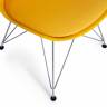 Стул TULIP IRON CHAIR (mod.EC-123) / 1 шт. в упаковке металл/пластик, 54,5*48*83,5см, желтый желтый металл/пластик