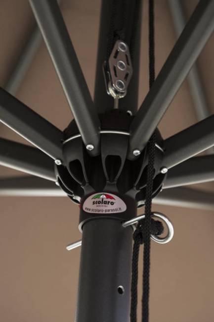 Зонт профессиональный 3х4 м Napoli Standard антрацит, черный 3000х4000 мм