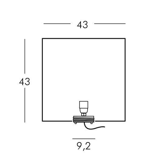Светильник пластиковый Куб Cubo 40 Lighting IN 430х430х430 мм