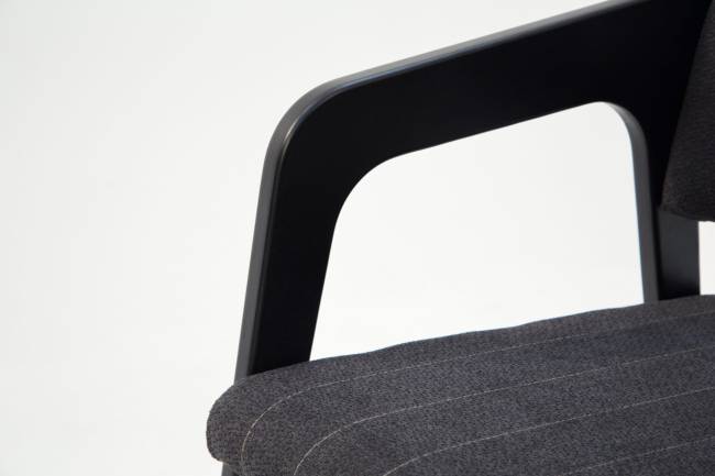 Стул-кресло Шадди чёрный/синий