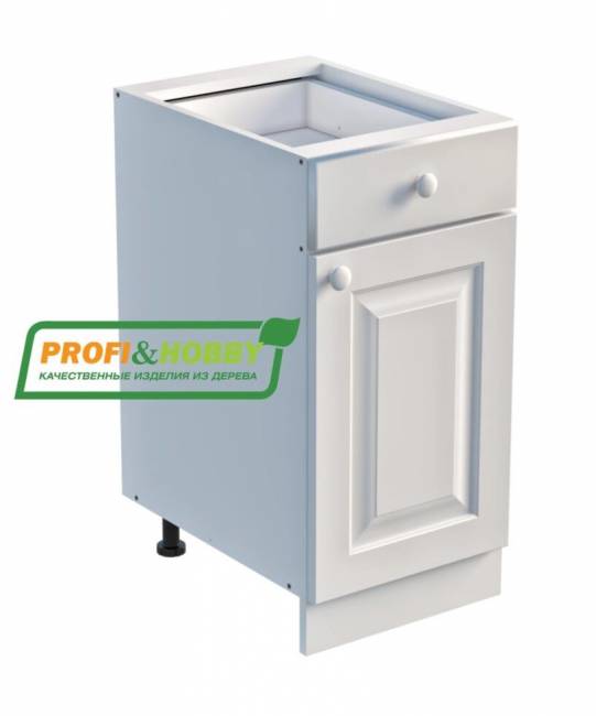 Тумба 1 дверь, 1 ящик 400 х 560 х 720 сосна, без покраски