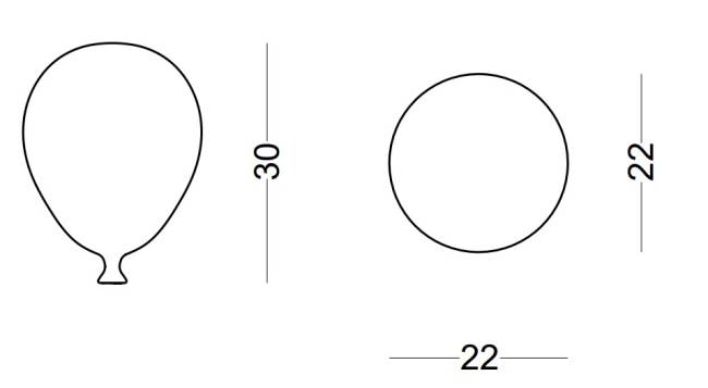 Светильник пластиковый подвесной Balloon 30 белый Ø220х300 мм Светильник пластиковый подвесной Balloon 30 белый Ø220х300 мм
