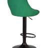 Стул барный DOBRIN LOGAN BLACK, зеленый велюр (MJ9-88)