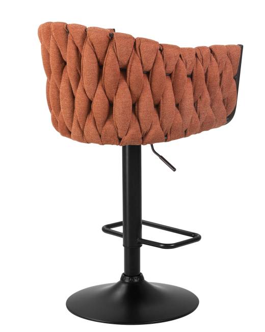 Набор 2 шт Стул барный DOBRIN LEON, оранжевая ткань (LAR 275-27)