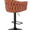 Набор 2 шт Стул барный DOBRIN LEON, оранжевая ткань (LAR 275-27)