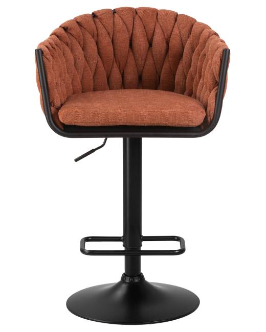 Набор 2 шт Стул барный DOBRIN LEON, оранжевая ткань (LAR 275-27)