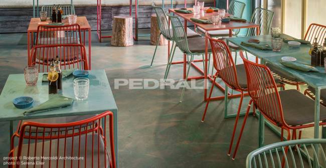 Стул металлический Nolita красный 550х535х770 мм