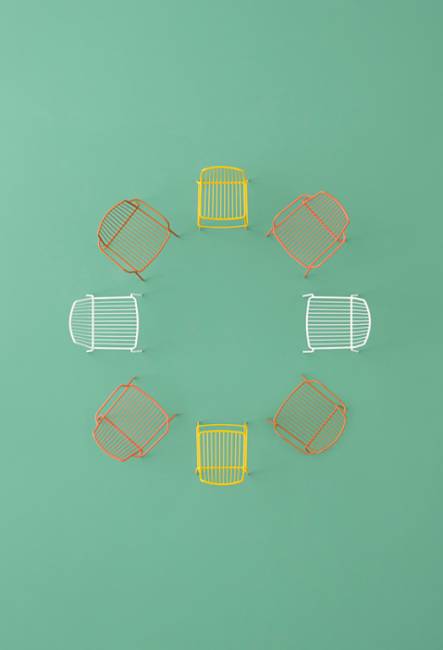 Стул металлический Nolita красный 550х535х770 мм