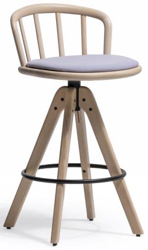 Стул деревянный полубарный Nym 445х480х885 мм