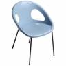 Кресло пластиковое Scab Design, Drop антрацит, голубой