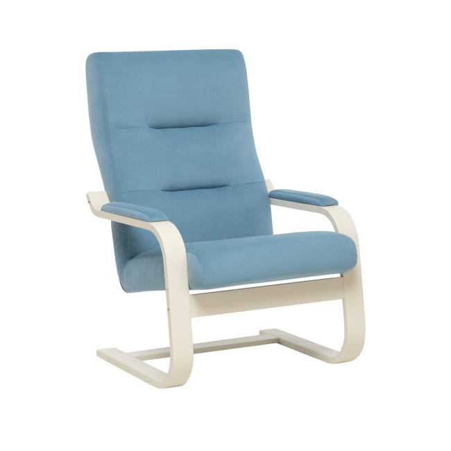 Кресло Leset Оскар Слоновая кость V47 синий