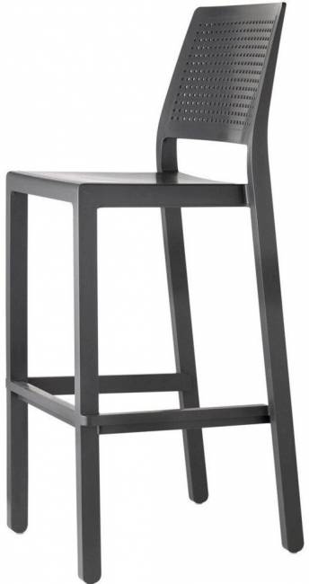 Стул барный пластиковый Emi антрацит 475х485х1085 мм