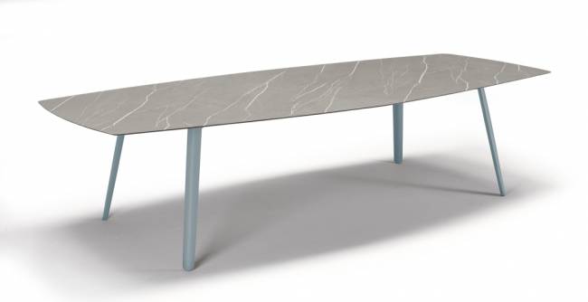 Стол ламинированный Squid голубой, камень 2990х1290х730 мм