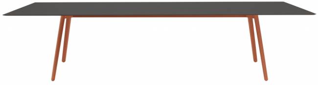 Стол ламинированный Squid терракотовый, черный fenix 2990х1200х730 мм