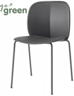 Стул пластиковый Mentha Go Green антрацит 500х520х800 мм