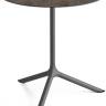 Стол ламинированный обеденный Tripe Maxi антрацит, кортен Ø800х740 мм