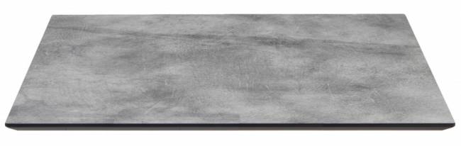 Стол ламинированный обеденный складной Tripe Maxi Folding черный, цементный 700х700х740 мм