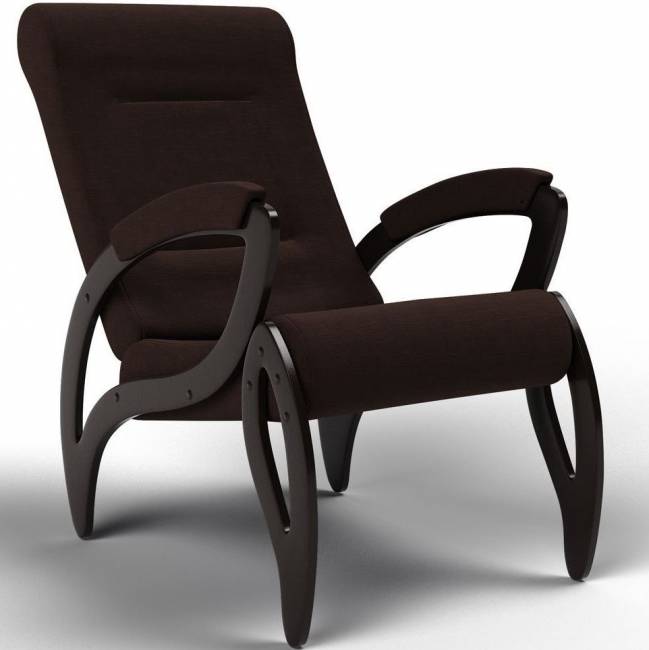 Кресло для отдыха Зельден, ткань шоколад